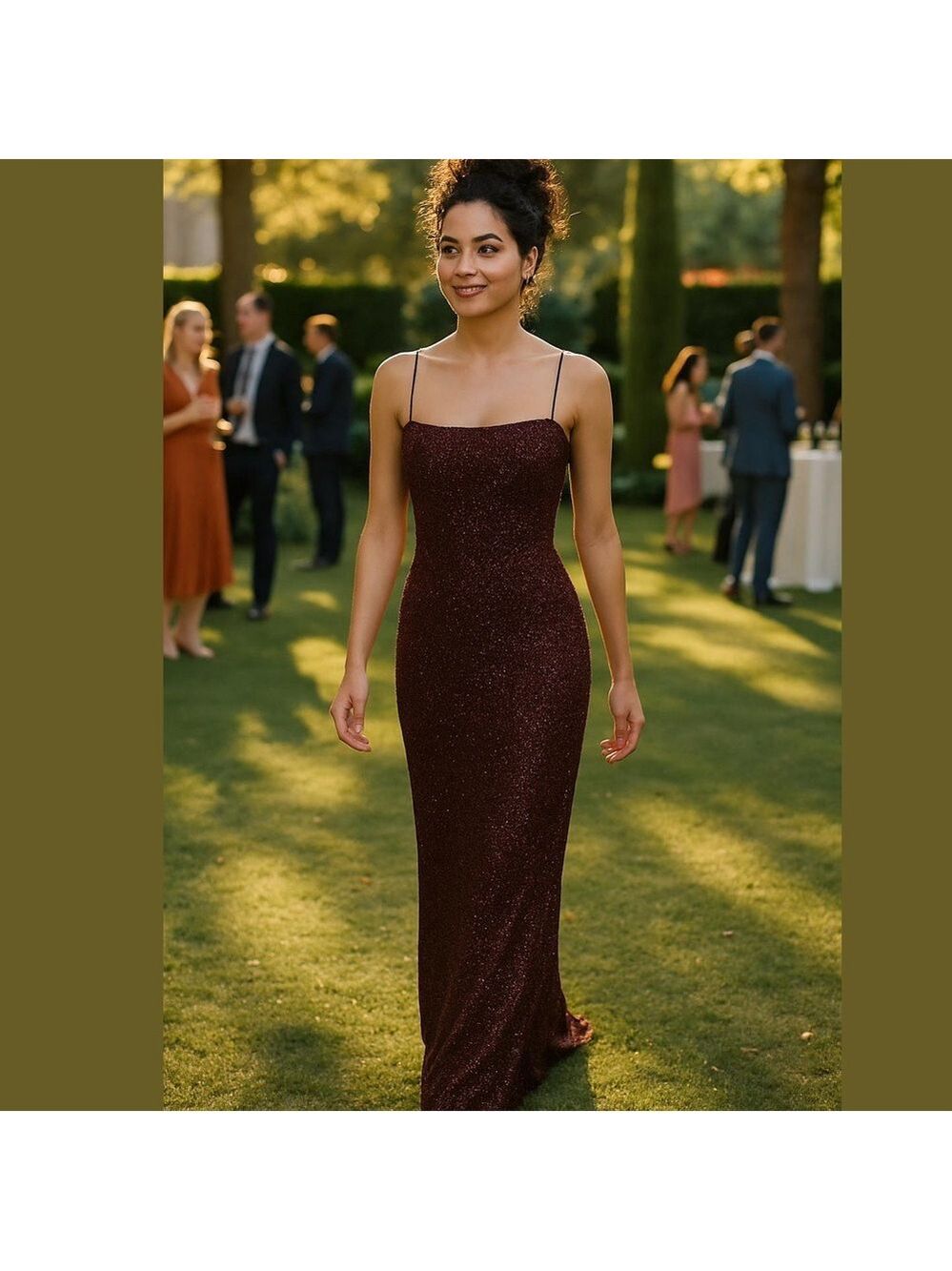 Y2K CRISTALL COLLECTION RUBY RED BEADED BACKLESS W SLIT FORMAL MAXI GOWN SZ 14